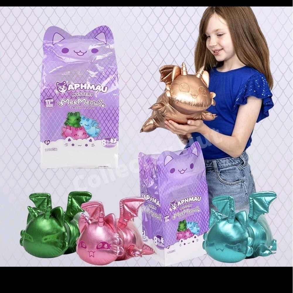 Aphmau Metallic Mystery MeeMeows 11" Plush Youtube‎ Dragons Blind Bag Sealed NIB